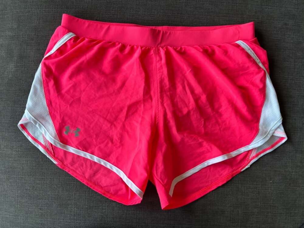 Under Armour Women’s Fly By 2.0 Running Shorts Pink Size Medium MD Loose Fit